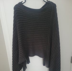 Charcoal poncho